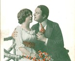 Vtg Postcard JMP Novelty Romance Victorian Its Easy If You Know How Kiss... - $15.10
