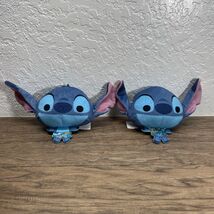 Lot of 2 Disney Store Lilo &amp; Stitch Big Head Little Body Stitch Plush KG JD - $14.84