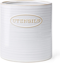 YHOSSEUN Porcelain Utensil Holder Basic Ceramic Kitchen Utensil Crock, V... - £24.55 GBP