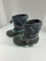 Thermolite Girls Boys Youth Snow Boots Size 3 Thermolite Waterproof Gray - £19.46 GBP