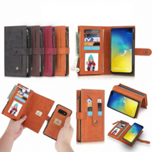 K101) Leather Wallet Flip Magnetic Back Cover Case For Samsung Galaxy - £68.81 GBP