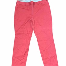 J By J. Crew Crop Scalloped Pants Size 14 Salmon Womens Stretch Blend 34X25 - $29.10