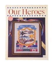 Our Heroes Military Soldier Cross Stitch  Pattern Booklet Personalize Na... - $7.99