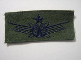 USAF SENIOR SPACE OPERATIONS WING  INSIGNIA SUBDUED  CLOTH NEW - $3.37