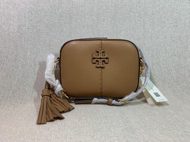 NEW Tory Burch Tiramisu Leather Mcgraw Camera Bag $328 - $328.00