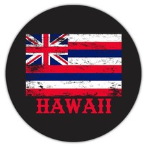 Hawaii : Gift Coaster Flag Distressed Souvenir State USA Christmas Coworker - £3.73 GBP