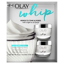 Olay Whip Moisturizer Perfects Tone &amp; Pores Light as Air Finish, 1.7 oz,... - $23.33