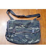 Fossil Camouflage Messenger Crossbody Laptop Field Work Bag  Magnetic Snaps - $50.85 CAD
