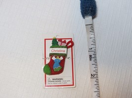 Itsy Bitsy Stocking Ornament name Christina NEW Ganz personalized Christmas gift - £5.79 GBP