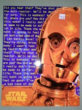 Star wars Portfolio Folders(unpunched) ~ 2 R2-D2 &amp; C3P0 ~ w/1996 Woolwor... - $11.87
