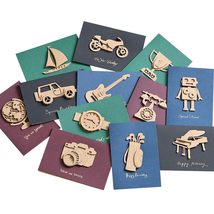 moin moin Message Cards + Inner Page + Envelope Set of 12 Silhouettes, C... - $15.45