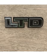 Vintage Ford LTD Emblem Badge Chrome &amp; Black Metal OEM Pt #E3DB-5442550 ... - £11.76 GBP