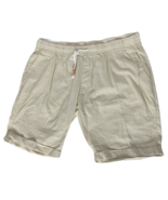 NWT Bespoke Mens Fashion Chino Shorts Size 38 Solid Cream Drawstring Str... - $43.64 CAD