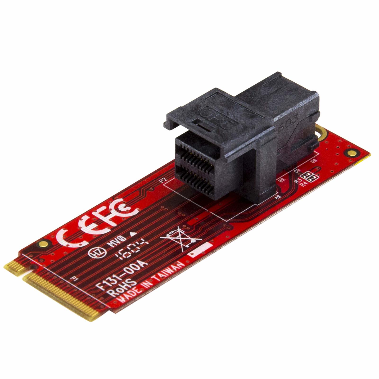 StarTech.com M.2 to U.3 Adapter for M.2 NVMe SSDs, PCIe M.2 Drive to 2.5... - $51.82