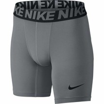 NIKE 810490-010 Shorts Compression Training Base Layer Gray Boys SMALL - £13.46 GBP