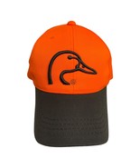 Vintage Ducks Unlimited Trucker Hat Cap Bright Orange Adjustable Hunting... - $296.31 MXN