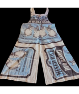 Flour Sack BUNNY Overalls Coveralls W/ Straps Garden Hippie Cottage Core... - $142.17 CAD