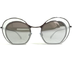 Giorgio Armani Sunglasses AR6073 3010/6G Silver Round Frames with Gray Lenses - £109.74 GBP