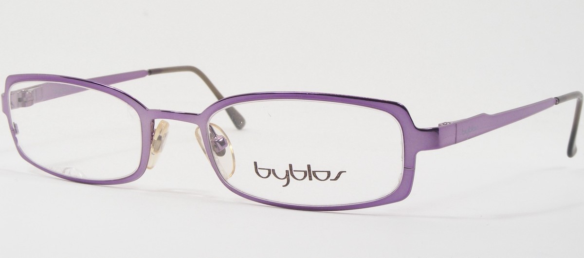 Byblos B713 3351 Metallico Viola Unico Occhiali 49-19-135 Italia (Note) - $76.44