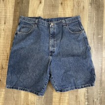 Wrangler Shorts Size 42 Mens Regular Fit Blue Denim Jean Carpenter Chino... - $12.22