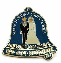 North Florida &amp; South Florida Bellsouth Pioneers We Got Hitched 39 Hat Pin - $12.80
