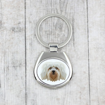 A key pendant with a Havanese dog. A new collection with the geometric dog - £10.11 GBP