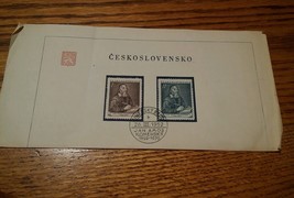 000 FDC Czechoslovakia cover 1952 Jan Amos Comenius Komensky Stamps - £7.90 GBP