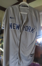New York Yankees Nike Engineered Authentic Baseball Jersey Mens Size L Large - £21.89 GBP
