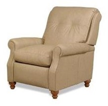 Elegant Recliner Chair, Top Grain Leather/Wood, Hand-Crafted USA, Customize! - £4,945.49 GBP