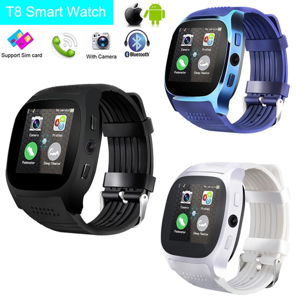 Bluetooth Camera Smart Watch SIM TF Card Smartwatch Men Women Waterproof Heart R - £131.55 GBP
