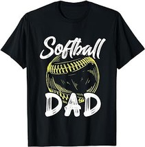 Softball Dad For Him Men Family Matching Players Fathers Day T-Shirt - £12.59 GBP+