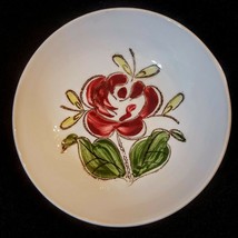 Stetson Floral Pattern Fruit Bowl - Hand Painted Vintage Dessert Dish Pottery - £15.75 GBP