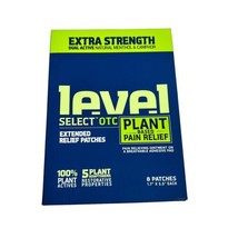 Level Select Plant Base Pain Relief Extended Relief 8 Patches 1.7 X 5.5 ... - $6.80