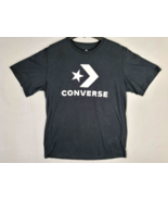 Converse Shirt Men&#39;s Size XL Black T-Shirt Cotton Go-To Star Arrow Logo ... - £13.98 GBP