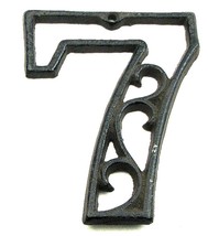 Cast Iron Number Seven - £29.81 GBP