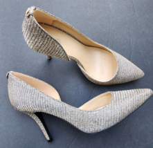 Michael Kors Womens Shoes Pumps 9.5 Natalie Flex Glitter Heels - £37.15 GBP