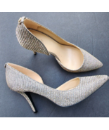 Michael Kors Womens Shoes Pumps 9.5 Natalie Flex Glitter Heels - £36.56 GBP