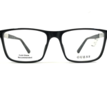 Guess Eyeglasses Frames GU1982 001 Black Yellow Silver Square Full Rim 5... - $64.34