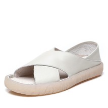 DRKANOL Women Sandals 2021 Genuine Leather Flat Gladiator Sandals For Women Summ - £63.65 GBP