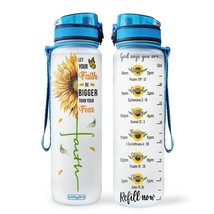 32Oz 1Liter Motivational Water Bottle With Time Marker &amp; Removable Strai... - £29.09 GBP