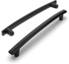 (8) Matte Black Kitchen Cabinet Handle Drawer Pull (7.5in) 192mm CTC 9&quot; Length - £26.09 GBP