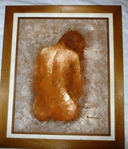 Impressionist Nude Original Heavy Impasto Oil Canvas Painting By Donald Barton - £285.14 GBP
