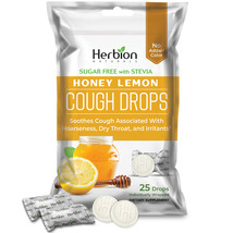 Herbion Naturals Cough Drops with Honey Lemon Flavor, Sugar-Free - Pack of 1 - £5.52 GBP