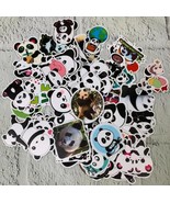 100 Pieces Panda Stickers Vinyl Panda Decals Party Supplies Waterproof - £11.37 GBP