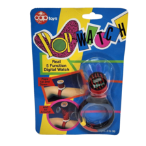 VINTAGE 1988 CAP TOYS POP WATCH DIGITAL WRIST WATCH NOS NEW SEALED RED B... - €32,84 EUR