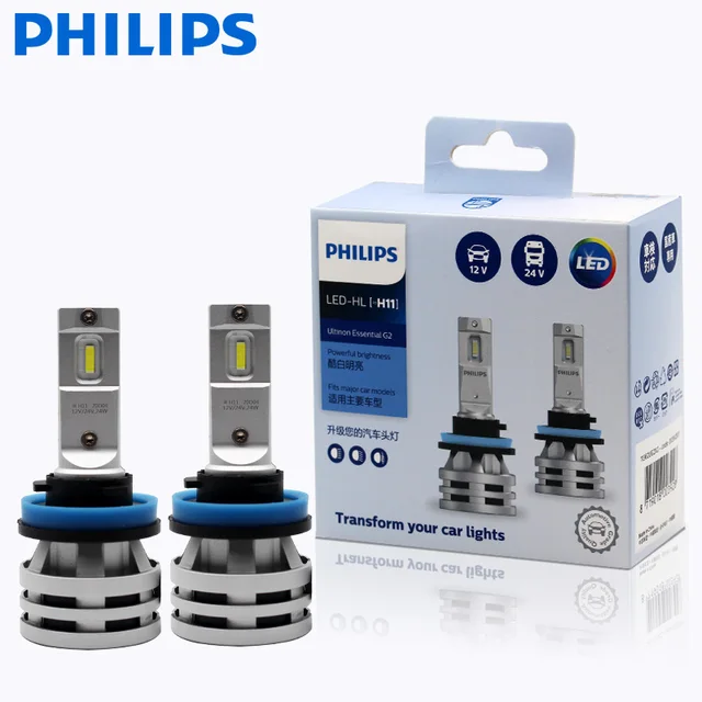 Philips Ultinon Essential G2 LED H1 H4 H7 H8 H11 H16 HB3 HB4 H1R2 9003 9... - $55.64