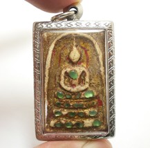 PHRA SOMDEJ GREEN STONE TAKRUT BLESS 1967 WAT RAKANG THAI BUDDHA AMULET ... - £78.07 GBP