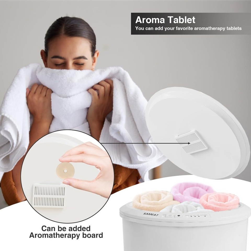 Extra Large Heated Towel Warmer with Timer - Safe Auto Shut Off & Wood Handle Item image 9