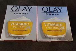 2 Olay Regenerist Vitamin C Peptide 24 Hydrating Moisturizer 1.7oz New (N15) - $44.55