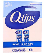 Q-tips Cotton Swabs  Durable Paper Stick 1750 Count 3 Pack - $372.53 MXN